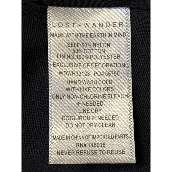 Lost + Wander Madonna Blossom Flutter Sleeve Organza Midi Dress Sz S Whimsygoth - Picture 8 of 8